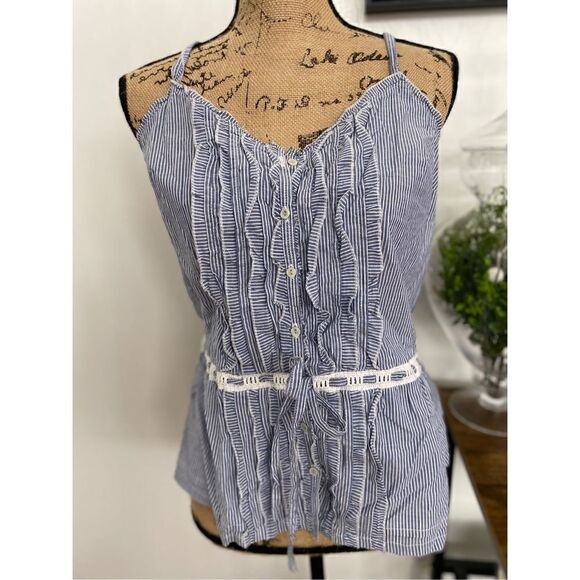 Abercrombie & Fitch Tops - Abercrombie & Fitch Blouse Tank Button Up Womens Size Large